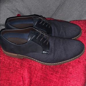 JF mens dress shoes Navy blue